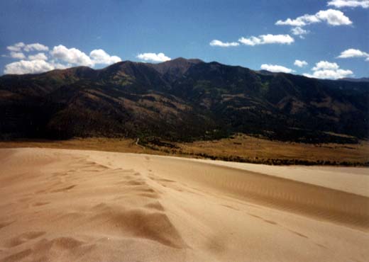 view back to camp