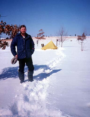 trail to tent