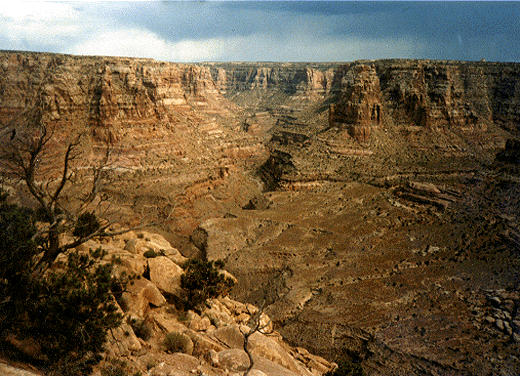 top of dark canyon